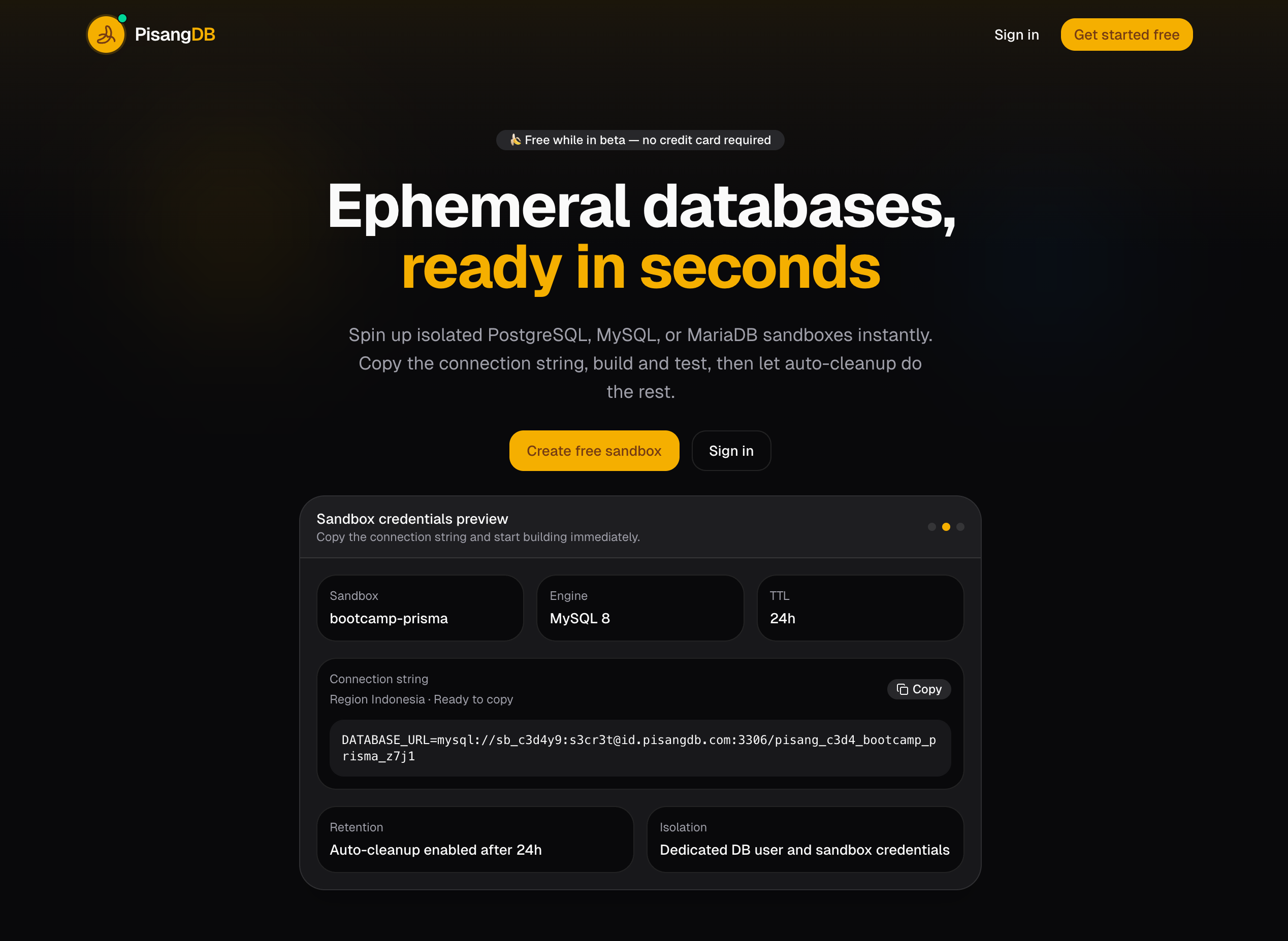 PisangDB: Database Sandbox dari Batch 10