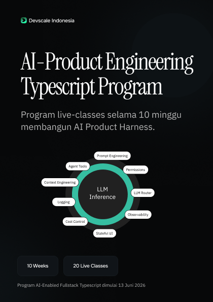 AI Product Engineering TypeScript Program flyer cover